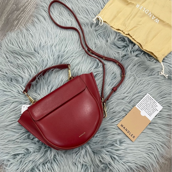 NWT WANDLER hortensia crossbody handbag in brick - mini - Picture 16 of 16